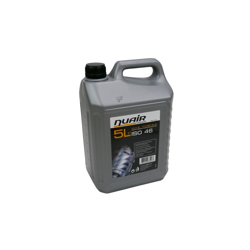 Nuair Huile minérale Nuair HV5 ISO 46 pour compresseurs à vis 5 litres Kobleo