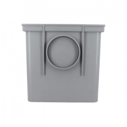 Nicoll Regard avec couvercle Nicoll RPCTCO 25x25x25cm gris clair Kobleo