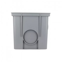Nicoll Regard avec couvercle Nicoll RPCTCO 25x25x25cm gris clair Kobleo