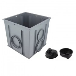 Nicoll Regard d'interface Nicoll RITX2B 30x30cm sortie D100mm gris clair Kobleo