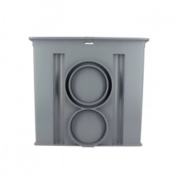 Nicoll Regard d'interface Nicoll RITX2B 30x30cm sortie D100mm gris clair Kobleo