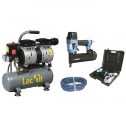Lacme Kit cloueur et compresseur Lacmé Silent 6/6 SH 600W avec accessoires Kobleo