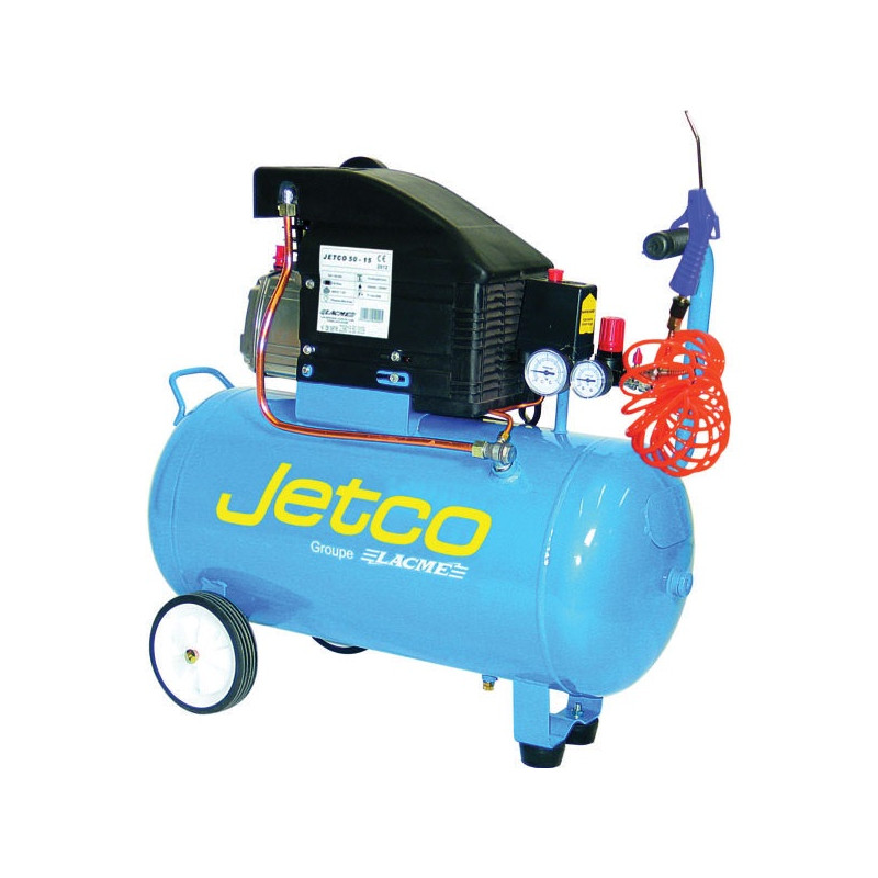 Lacme Compresseur Lacmé Jetco 50 2cv monophasé cuve 50litres Kobleo