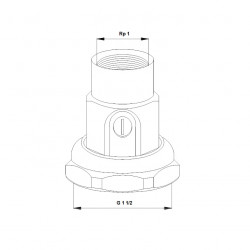 Grundfos Pièce de raccordement Grundfos avec clapet à boule Kobleo