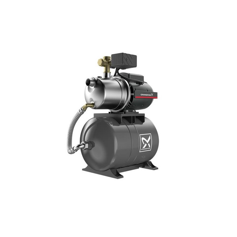 Grundfos Surpresseur Grundfos JP 3-42 PT-H réservoir horizontal 20litres 3m³/h Kobleo