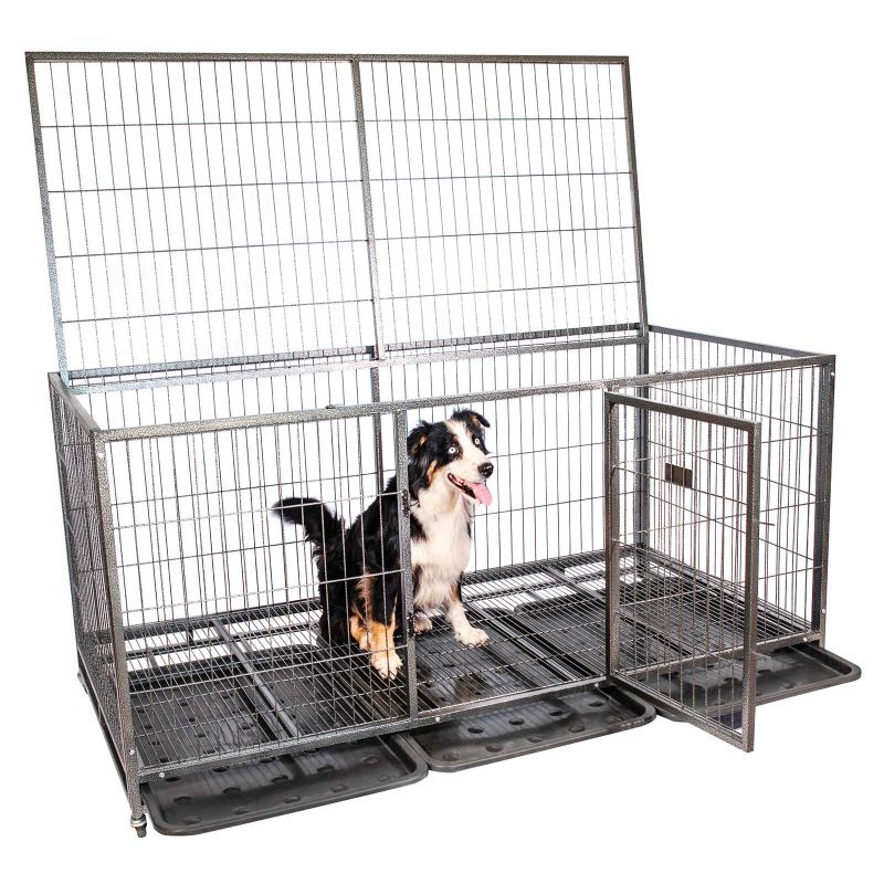 Paitsy Cage pour chien Mouvedy2XL, 180x93x89cm, roues verrouillables, Paitsy Kobleo