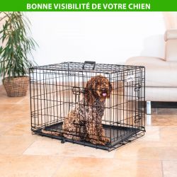 Paitsy Cage pour chien FortressooM, 75x47x54cm, pliable, 2 portes, Paitsy Kobleo
