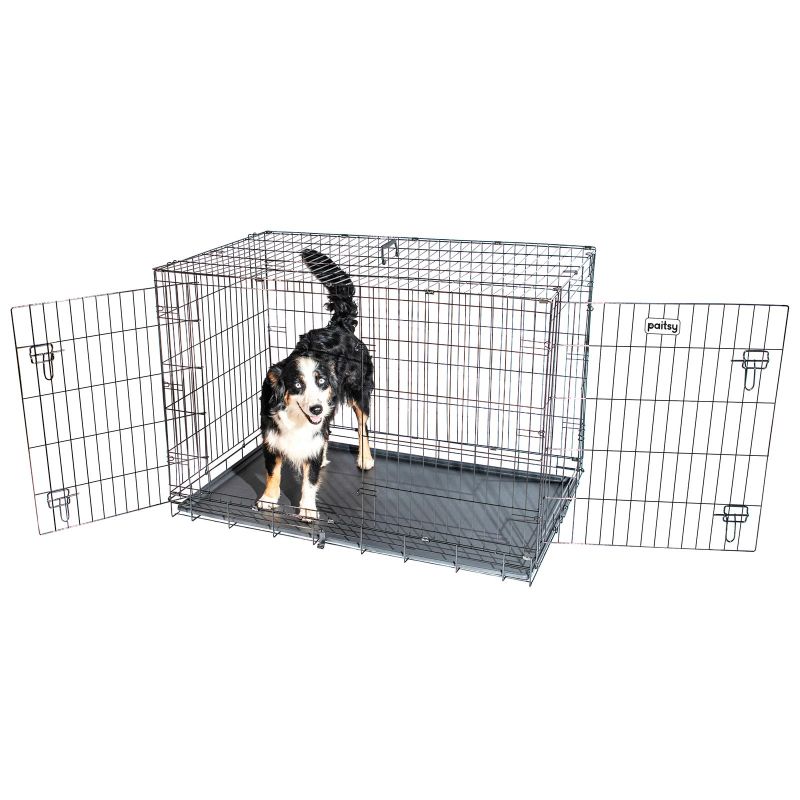 Paitsy Cage pour chien Fortressoo2XL, 122x75x84cm, pliable, 2 portes, Paitsy Kobleo