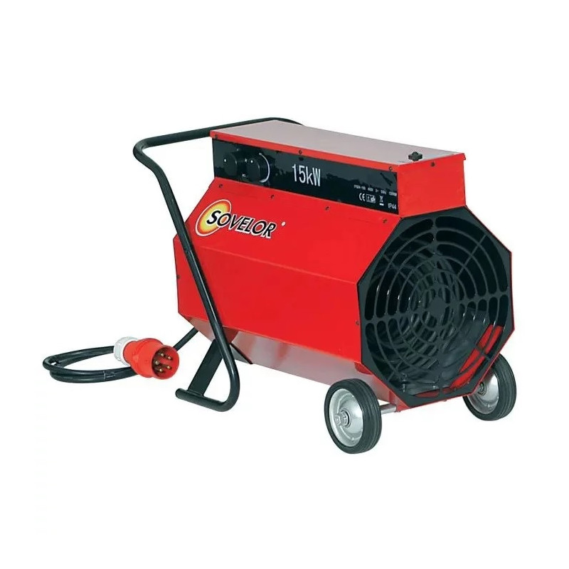 Sovelor Chauffage air pulsé mobile électrique 15Kw C15 Sovelor Kobleo