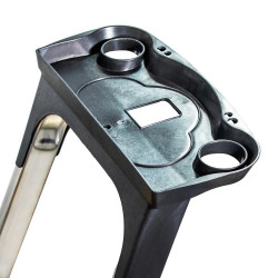 Hoström Escabeau 4 marches DURAMP alu pliable sécurisé plateforme 75cm Hostrom Kobleo