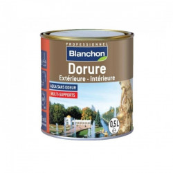 Blanchon Peinture métallisée Blanchon Dorure Ext-Int or riche 0,5l Kobleo