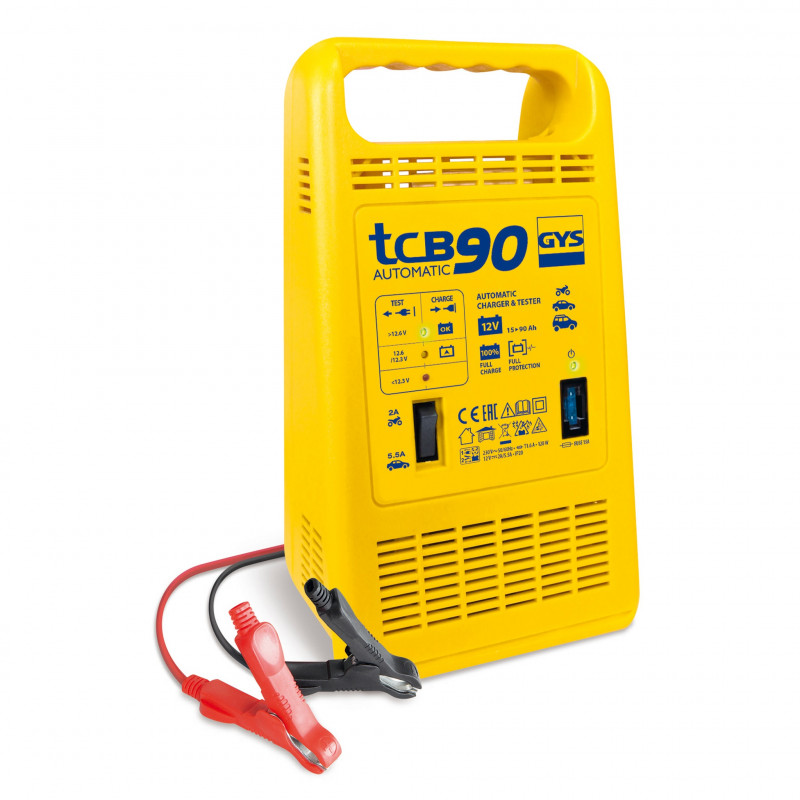 Gys Chargeur de batteries Gys TCB 90 AUTOMATIC 12V avec testeur de batterie Kobleo