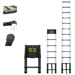 Hoström Echelle telescopique 3,8m TELESCOO13, Garantie 5 ans, Hostrom Kobleo