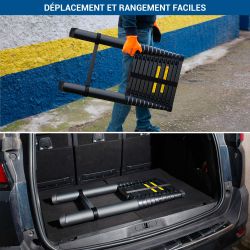 Hoström Echelle telescopique 3,8m TELESCOO13, Garantie 5 ans, Hostrom Kobleo