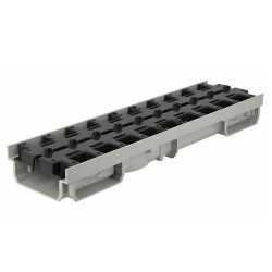 Nicoll Caniveau bas Nicoll CONNECTO 0,5m grille à fente réversible en PVC Kobleo