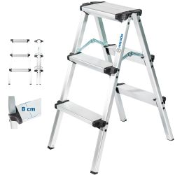 Hoström Escabeau marche pied 3 marches HOMILIX3, H max travail 2,34m, Hostrom Kobleo