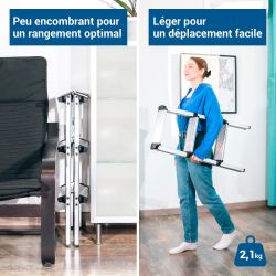 Hoström Escabeau marche pied 3 marches HOMILIX3, H max travail 2,34m, Hostrom Kobleo