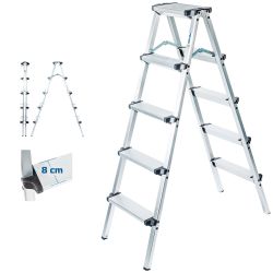 Hoström Escabeau marche pied 5 marches HOMILIX5, H max travail 2,85m, Hostrom Kobleo
