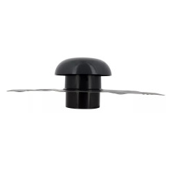Nicoll Chapeau ventilation Nicoll CD12 col etanch 45x33mm D125mm anthracite Kobleo