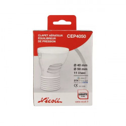 Nicoll Clapet aérateur/équilibreur de pression Nicoll CEP4050 blanc D40/50mm Kobleo