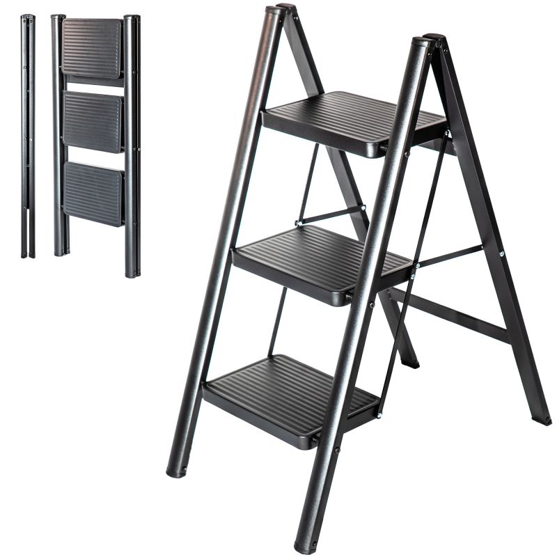 Hoström Escabeau 3 marches FOLDPACT3, Garantie 5 ans, Hostrom Kobleo Hoström Escabeau 3 marches FOLDPACT3, Garantie 5 ans, Hostrom Kobleo