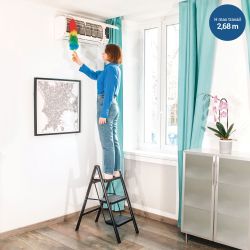 Hoström Escabeau 3 marches FOLDPACT3, Garantie 5 ans, Hostrom Kobleo Hoström Escabeau 3 marches FOLDPACT3, Garantie 5 ans, Hostrom Kobleo