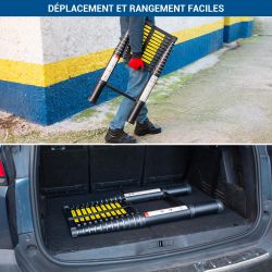 Hoström Telescoo14, échelle télescopique basique 14 marches Kobleo