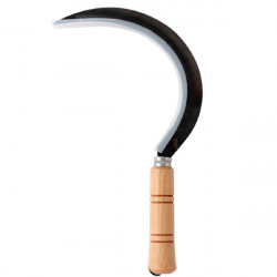 Leborgne Faucille à dents Leborgne 30cm manche bois Kobleo