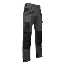 Pantalon de travail LMA ARGILE taille 54 Gris/Noir multipoches Kobleo Pantalon de travail LMA ARGILE taille 54 Gris/Noir multipoches Kobleo
