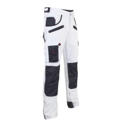 Pantalon de peintre LMA AEROSOL taille 38 blanc/gris nuit Kobleo Pantalon de peintre LMA AEROSOL taille 38 blanc/gris nuit Kobleo