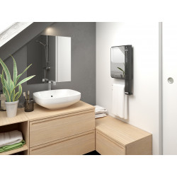 Thermor Sèche-serviettes Thermor ILLICO 3 gris ardoise avec 2 barres sans miroir Kobleo