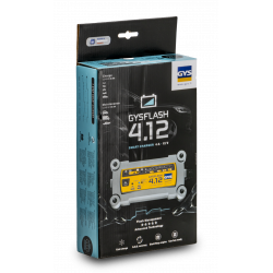 Gys Chargeur batterie Gys GYSFLASH 4.12 12V avec pinces et cosses Kobleo