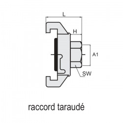 Lacme Raccord taraudé LACME Rac 270 Express 3/8" F pression maxi 10bar Kobleo