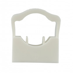 Nicoll 100 Colliers de fixation Nicoll COLLCLIP® en PVC blanc Kobleo