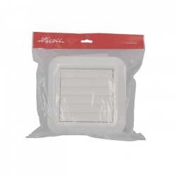 Nicoll Grille de ventilation Nicoll GOTB carrée à volets mobiles blanche Kobleo