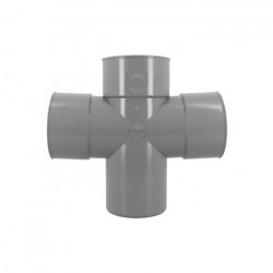 Nicoll Croix PVC Nicoll URT18 87°30 mâle femelle D100mm Kobleo