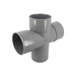 Nicoll Croix PVC Nicoll URT18 87°30 mâle femelle D100mm Kobleo