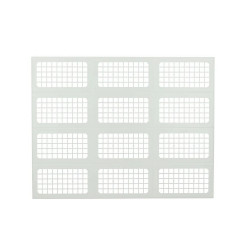 Nicoll Grille de ventilation Nicoll vent “X” blanc 334x430mm Kobleo