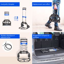 Hoström Diable pliant escalier, Charge Max. 60kg, Hostrom Kobleo