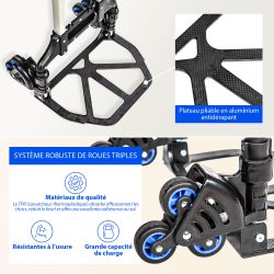 Hoström Diable pliant escalier, Charge Max. 60kg, Hostrom Kobleo