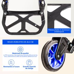 Hoström Diable pliant Aluminium, Charge Max. 200kg, Hostrom Kobleo