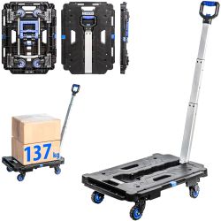 Hoström Chariot à roulettes pliable, Charge max. 137kg, Hostrom Kobleo