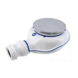 Nicoll Bonde de douche Nicoll TURBOFLOW 2 bi-matière D90mm capot ABS chromé Kobleo