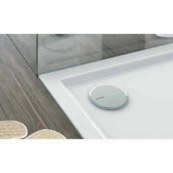 Nicoll Bonde de douche Nicoll TURBOFLOW 2 bi-matière D90mm capot ABS chromé Kobleo