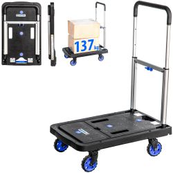 Hoström Chariot à roulettes pliable, Charge max. 137kg, Hostrom Kobleo