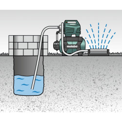 Metabo Surpresseur avec réservoir en inox 24L 1100W HWWI 3500/25 Inox Kobleo