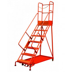 Stockman Escabeau de sécurité immobilisation automatique 7 marches RLC357 Stockman Kobleo