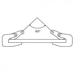 Stockman Pince à tôle Stockman PLB1.6 prise horizontale 1600kg Kobleo