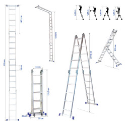 Hoström Echelle articulée Stavalance4x5 Kobleo