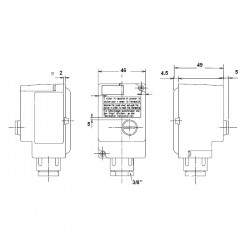 Thermador Aquastat d'applique Thermador AARM avec réarmement manuel 10A 250V Kobleo